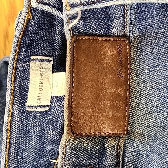 MADEWELL CALI DENIM-BOOT 23x25 FADED DISTRESSED PRE-OWNED GIRLS DENIM JEANS - Picture 7 of 7